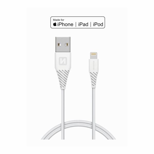 Swissten Datový Kabel Tpe Usb / Lightning Mfi 1,2 M Bílý