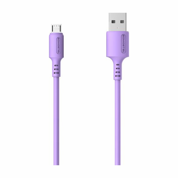 Kabel USB Somostel USB-A - microUSB 1.2 m Fioletowy (SMS-BP06 USB - micro USB Fioletowy)