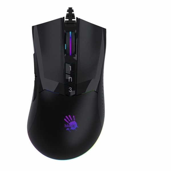 A4tech BLOODY W90MAX , herní myš, RGB podsvícení, 10 000 CPI, USB, černá