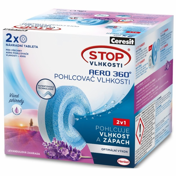 Ceresit stop vlhkosti AERO tablety 2x450g Levandulová zahrada