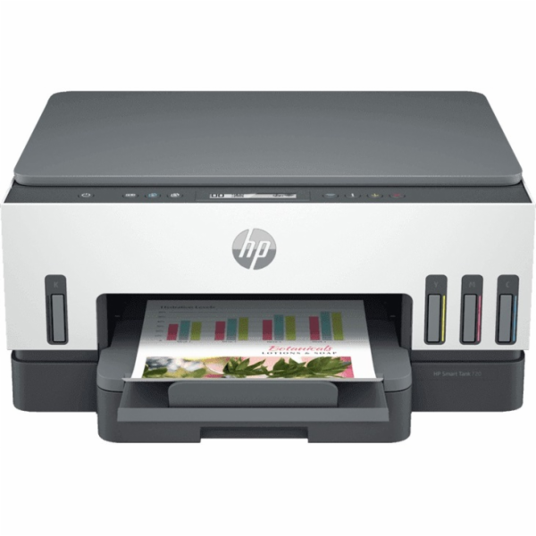 HP Smart Tank 720/ color/ A4/ PSC/ 15/9ppm/ 4800x1200dpi/ AirPrint/ HP Smart Print/ Cloud Print/ ePrint/ USB/ WiFi/ BT/
