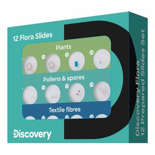 Příslušenství Discovery Flora 12 Prepared Slides Set - sada hotových preparátů