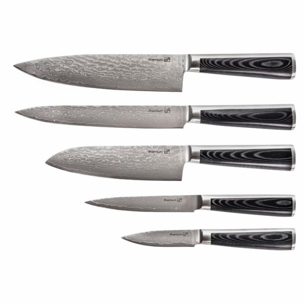 G21 Sada nožů Damascus Premium, Box, 5ks