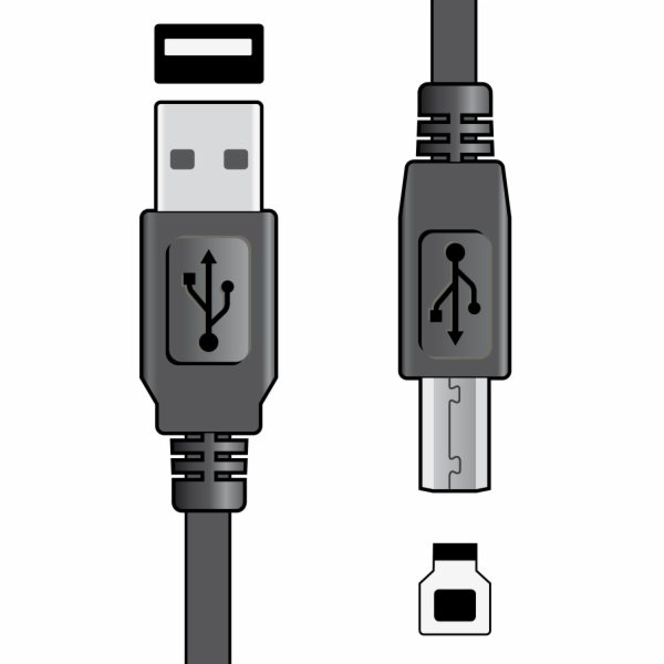 AV:link kabel USB 2.0, 1x typ A samec - 1x typ B samec, 1.5m