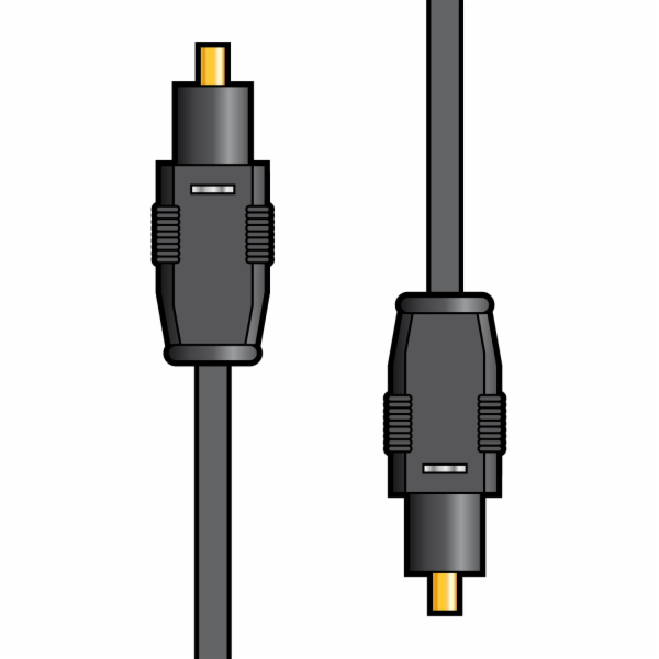 AV:link kabel optický 1x TOSlink samec - 1x TOSlink samec, 1m