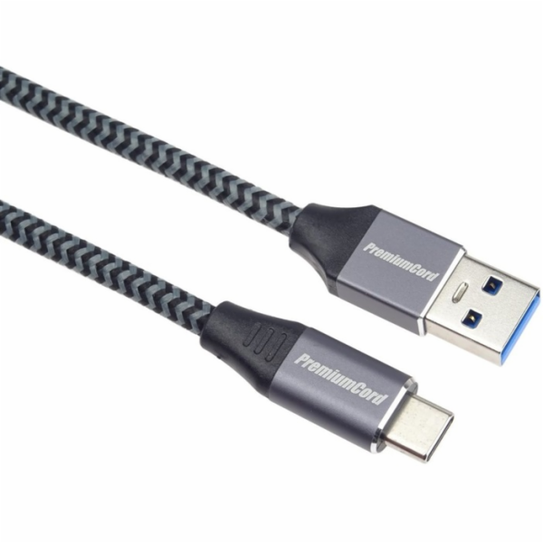 PremiumCord kabel USB-C - USB 3.0 A ku31cs1, 1 m PREMIUMCORD Kabel USB-C na USB 3.0 A (USB 3.1 generation 1, 3A, 5Gbit/s) 1m oplet