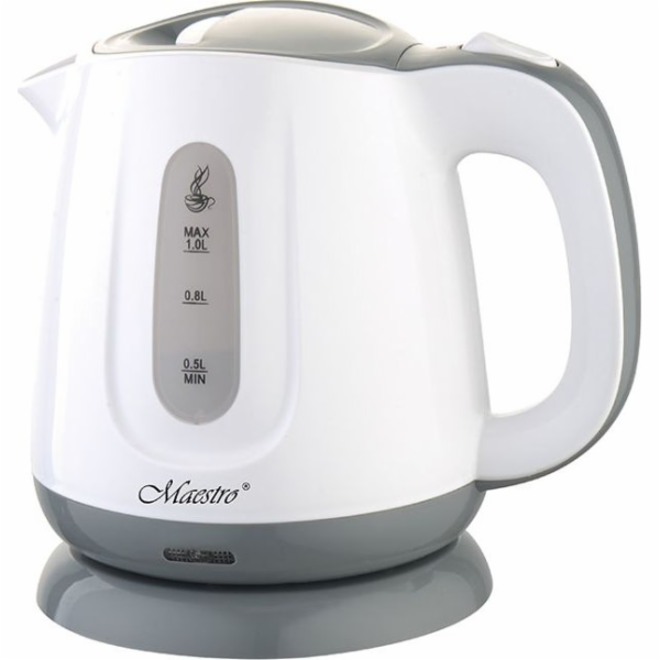 Feel-Maestro MR013 grey electric kettle 1 L Grey White 1100 W