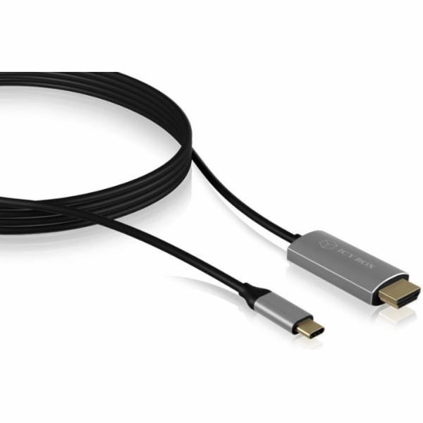 RaidSonic USB-C HDMI USB kabel, 1,8 m, černý (IB-CB020-C)