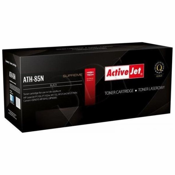 Activejet ATH-85N toner for HP printer; HP 85A CE285A Canon CGR-725 replacement; Supreme; 2000 pages; black