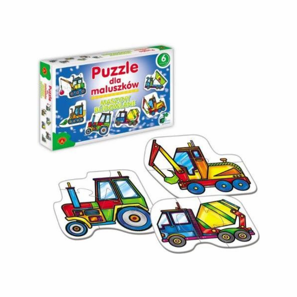 Alexander Puzzle pro miminka - Stavební stroje - 0541