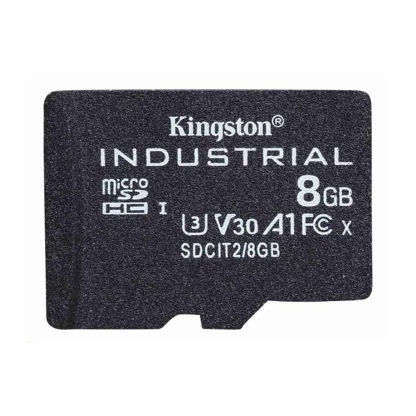 Kingston MicroSDHC karta 8GB Industrial C10 A1 pSLC Card Single Pack