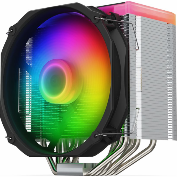SILENTIUMPC FORTIS 5 ARGB SPC308 CPU cooling PC Fan Radiator 14 cm LED Black Silver