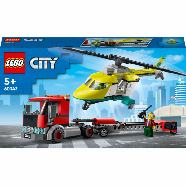 LEGO City 60343 Rescue Helicopter Transport