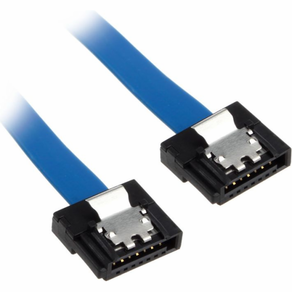 AKASA kabel Super slim SATA3 datový kabel k HDD,SSD a optickým mechanikám, modrý, 50cm