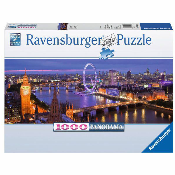 Puzzle 1000 dílků Panorama Londýna v noci