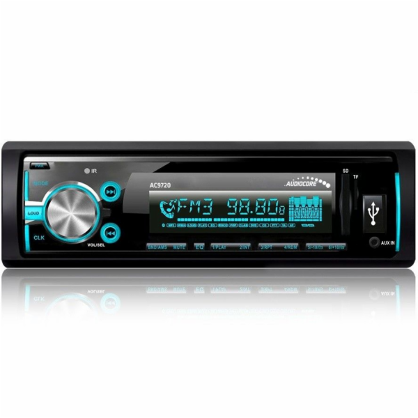 Radio Audiocore AC9720 B MP3 / WMA / USB / RDS / SD ISO Bluetooth Multicolor APT-X technology