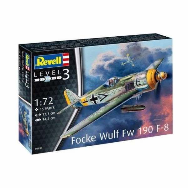 Německý stíhací letoun Revell - Focke Wulf Fw190 F-8 (GXP-639521)