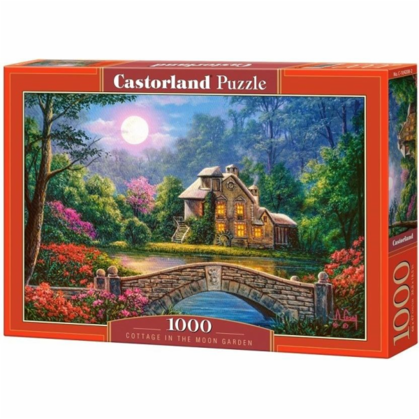 Castorland Puzzle 1000 Cottage v Měsíční zahradě