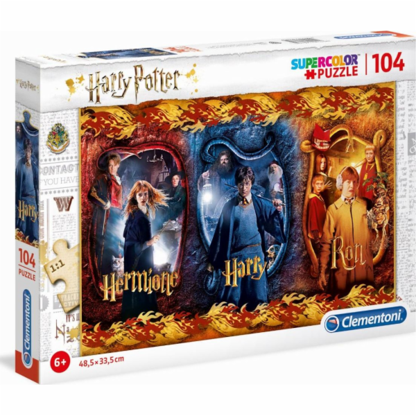 Clementoni Puzzle 104 dílků Hermiona, Harry, Ron. Harry Potter