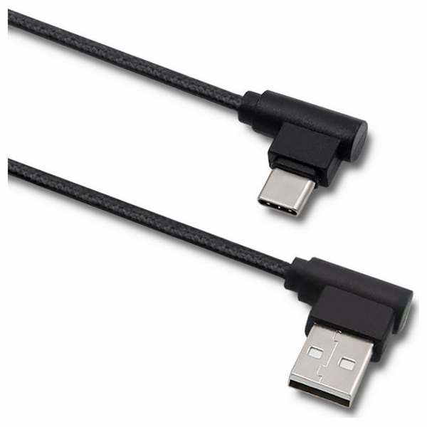 Kabel USB Qoltec USB-A - USB-C 1 m Czarny (5901878504957)
