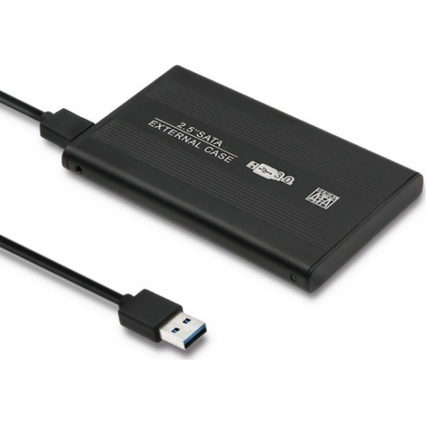 Qoltec 51861 External Hard Drive Case HDD/SSD 2.5 SATA3 | USB 3.0 | Black