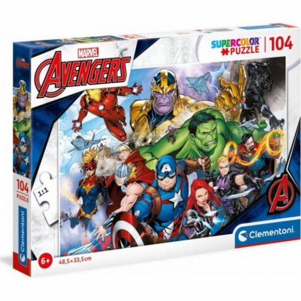 Clementoni Puzzle 104 super barevných Avengers