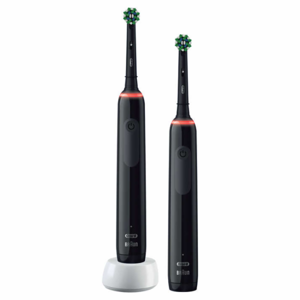 Oral-B Szczoteczka rotacyjna Pro 3 3900 Duo 2 szt. Black