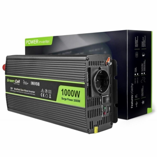 Green Cell INV08 12V/220V, 1000W/2000W