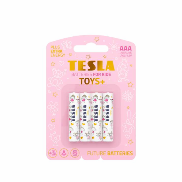 TESLA - baterie AAA TOYS GIRL, 4ks, LR03