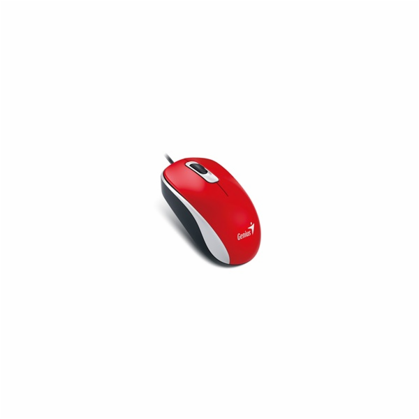 GENIUS myš DX-110, drátová, 1000 dpi, USB, červená