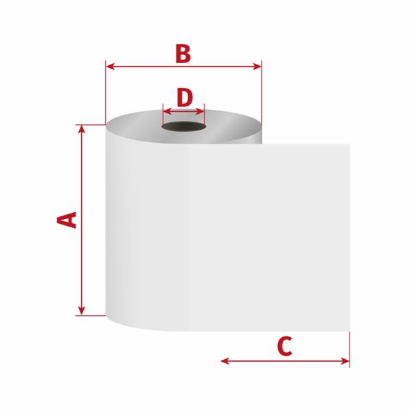 Kotouček 80/80/17mm, 45V (gramáž 75g/m2) Termocitlivý (58 m)