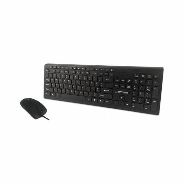 Esperanza EK138 set - USB keyboard + mouse Black