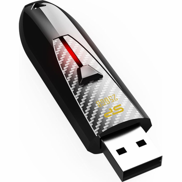 Silicon Power Blaze B25 USB flash drive 256 GB USB Type-A 3.2 Gen 1 (3.1 Gen 1) Black PAMSLPFLD0046