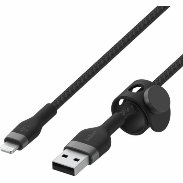 Belkin Flex Lightning/USB-A 1m mfi cert., cerný CAA010bt1MBK