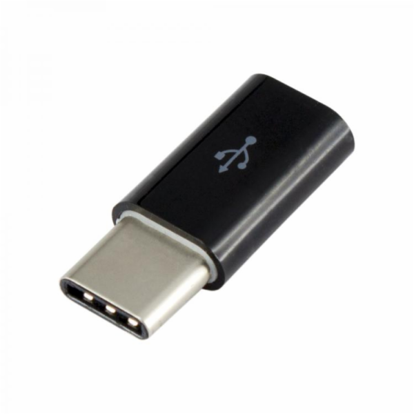 USB USB-C SBOX Adapter-MicrousB Black (308-Uniw)