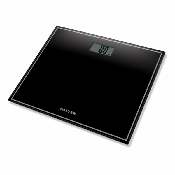 Salter 9207 BK3R Kompaktní skleněná elektronická koupelnová váha - černá