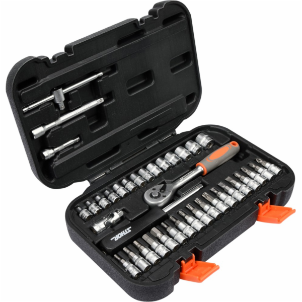 Tool kit 1/4 38-piece STHOR 58640