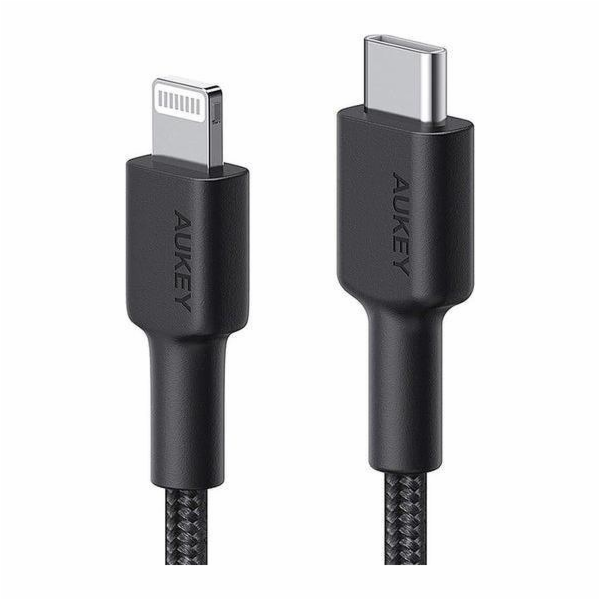 CB-CL03 Černý nylon Lightning-USB C kabel | Napájení USB USB-PD | 2m | Apple MFi certifikát