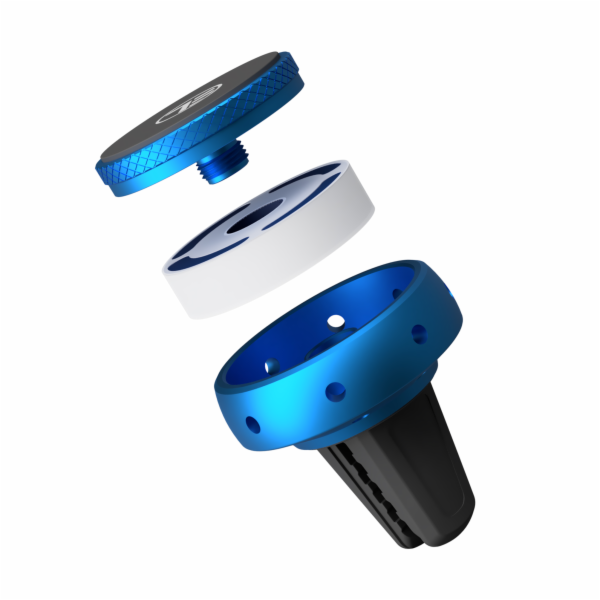 Tellur Fresh Dot Car Phone Holder Magnetic, Fragrance Kit Ocean, Air Vent mount blue