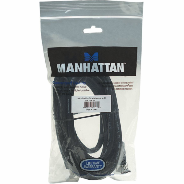 Kabel Manhattan HDMI - HDMI 3m czarny (323222)