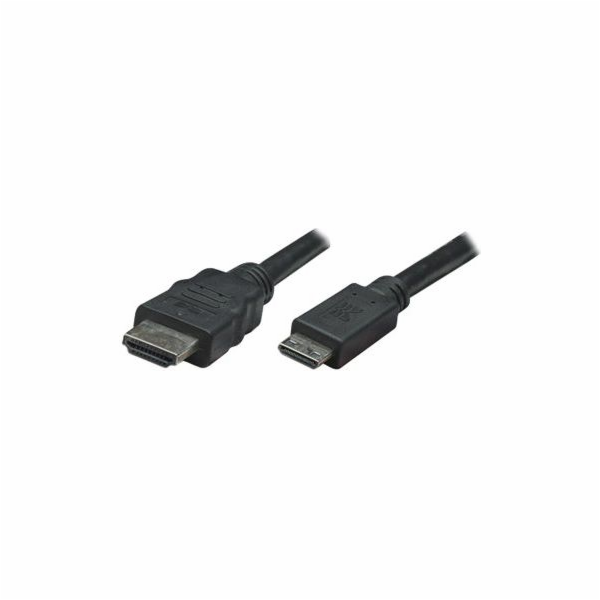 Kabel Manhattan HDMI Mini - HDMI 1.8m czarny (304955)