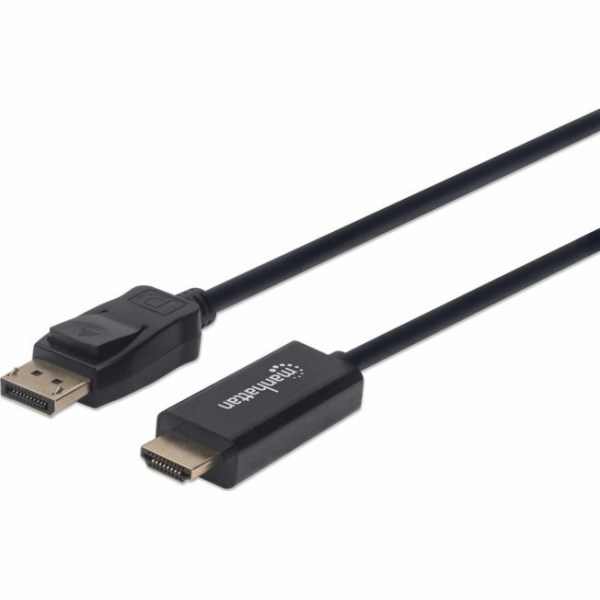 Kabel Manhattan DisplayPort - HDMI 1m czarny (153195)