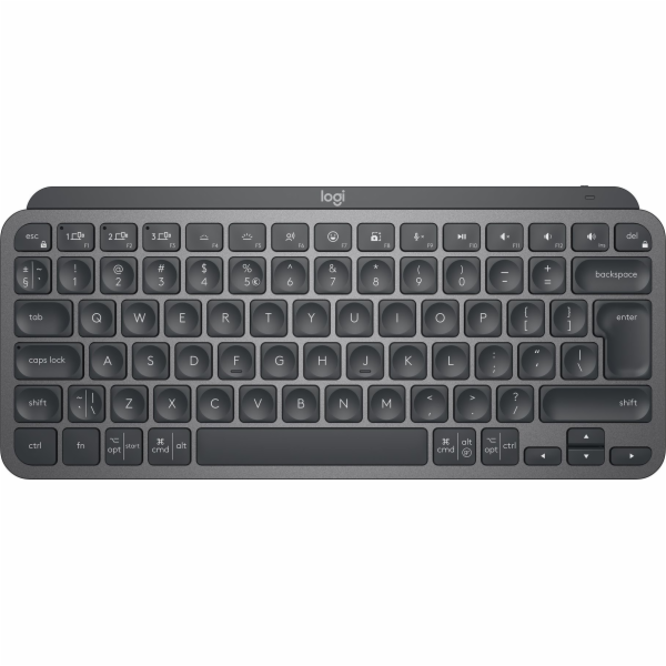 Logitech klávesnice MX Keys mini - bezdrátová/ EasySwitch/bluetooth/CZ/SK (vlisováno v ČR) - graphite