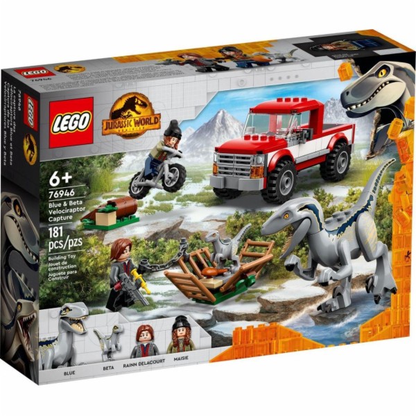 LEGO Jurassic 76946 Blue and Beta Velociraptor Capture