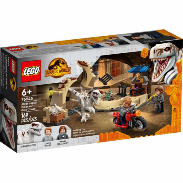 LEGO 76945 Jurassic World Atrociraptor: Motorradverfolgungsjagd, Konstruktionsspielzeug