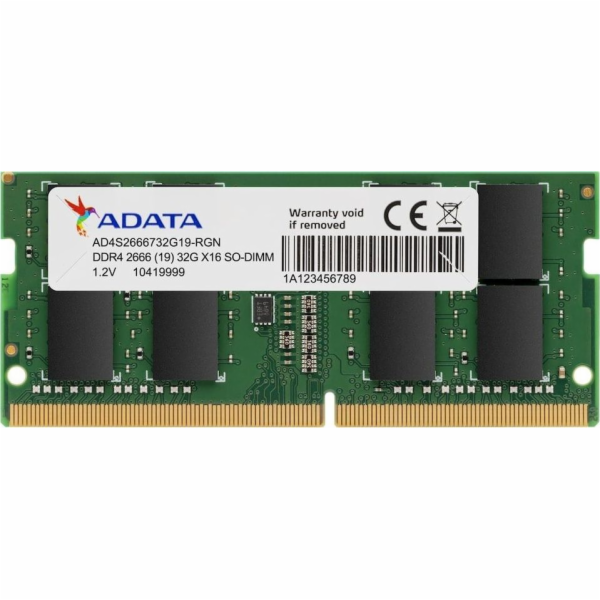 ADATA Premier 32GB (1x32GB), DDR4, 3200 MHz CL22, Paměť SODIMM, OEM