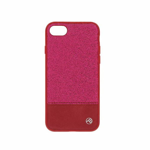 Tellur Cover Synthetic Leather Glitter II for iPhone 8 pink