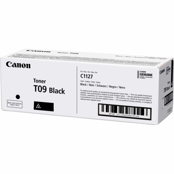 CANON toner T09BK černý pro i-Sensys X C1127P , C1127I a C1127IF (7 600 str.)