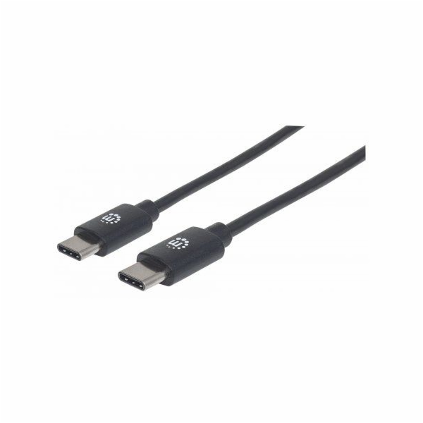 Kabel USB Manhattan USB-C - USB-C 0.5 m Czarny (354868)