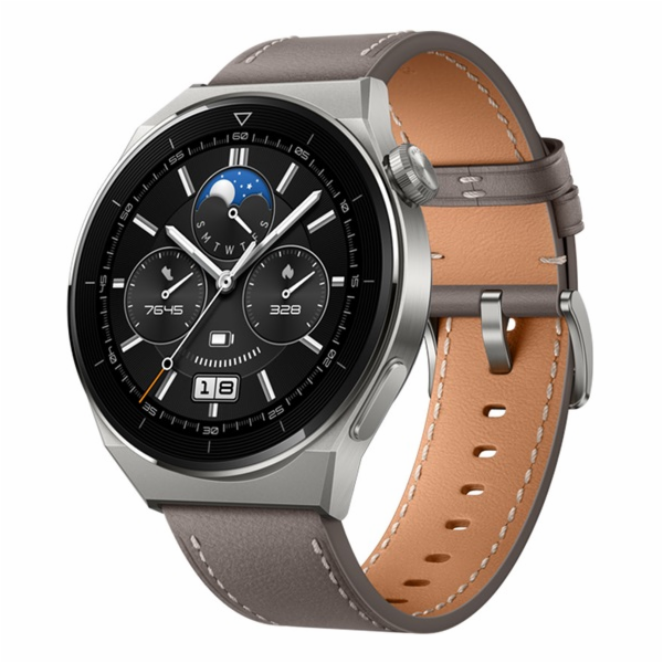 HUAWEI Watch GT3 Pro 46 mm Gray Leather Strap